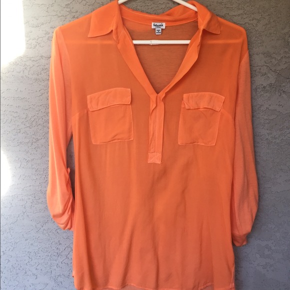 Splendid Tops - Bright orange color splendid blouse