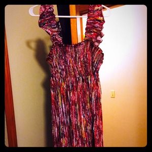 Colorful smocked dress size XL