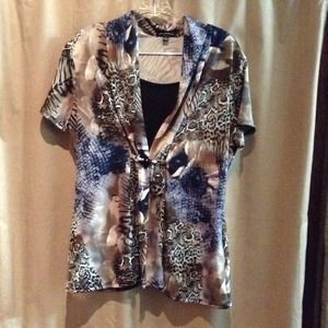 Beautiful brown and blue soft top