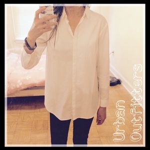 Classic white collared shirt