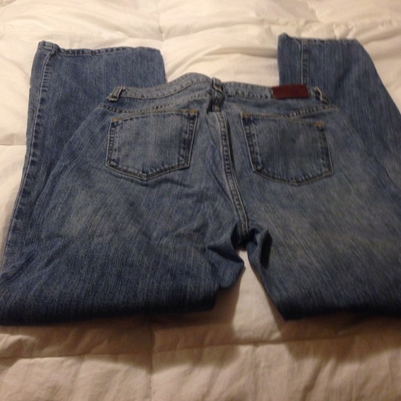 Lands end original fit, boot leg jeans.