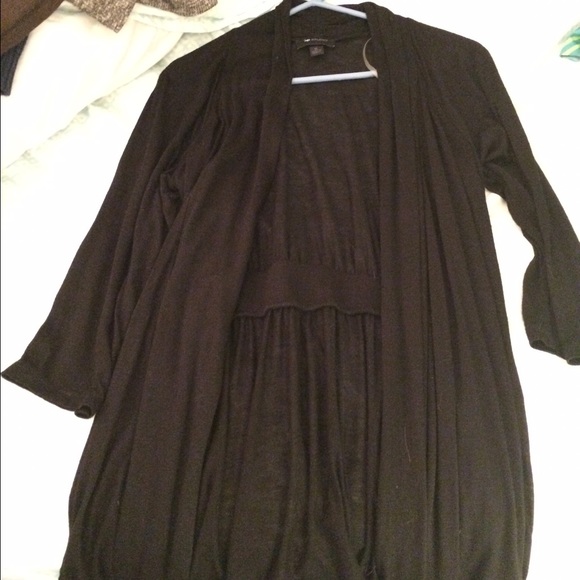 Black flowy cardigan AB Studio