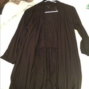 Black flowy cardigan AB Studio