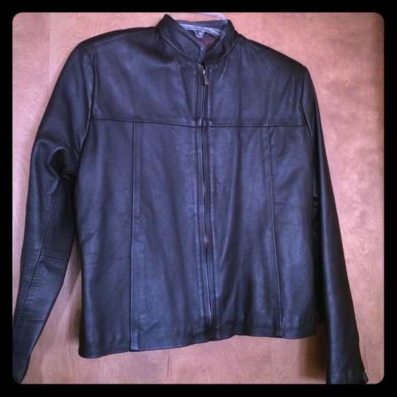 🎀Brown Short Leather Jacket