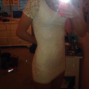 lace body con dress