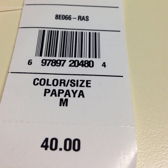 Papaya-colored Top. - Picture 2 of 4