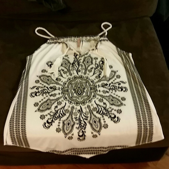 Boho flow tank top