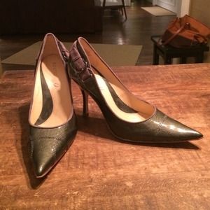 Boutique 9 - gunmetal green and gray pointy toe.