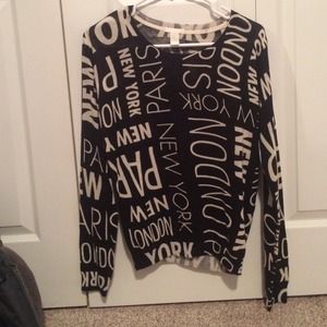 "Big cities" sweater
