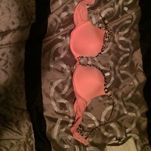 Orange pink bra