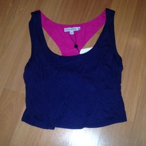 Open back crop top tank