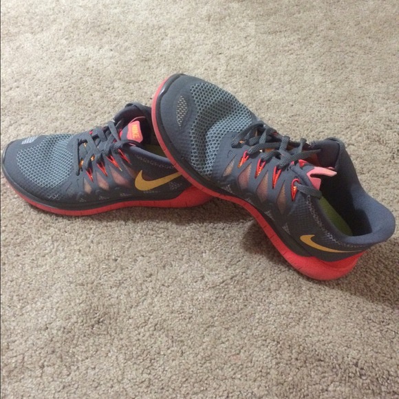 Orange/Grey Nike Free 5.0