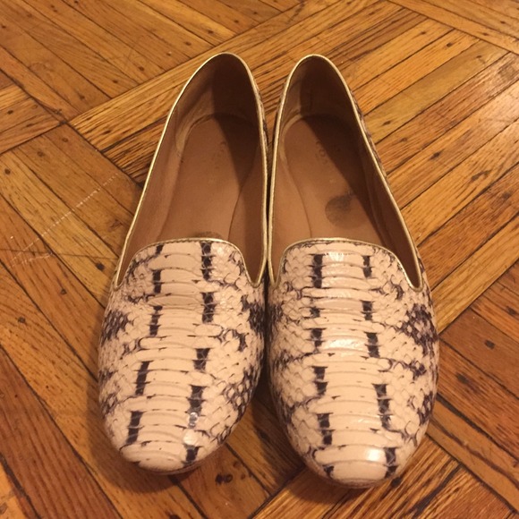 Coach snakeskin flats