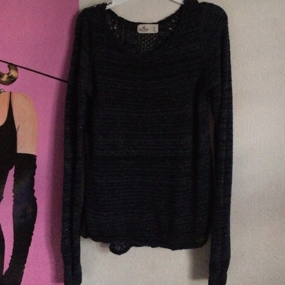 Hollister knit sweater with lace back