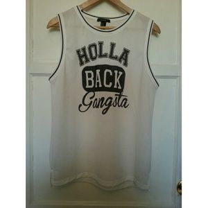 Holla back gangsta jersey