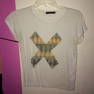 Brandy Melville pineapple X crop top