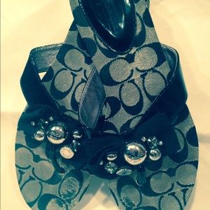 Unique Coach flip flops