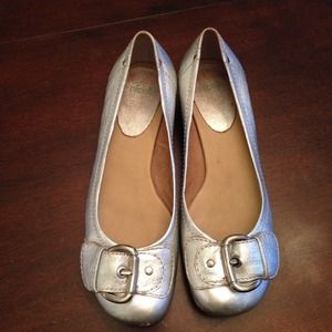 Silver Nicole Flats