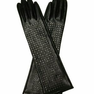 Brian Atwood Leather Studded Gloves