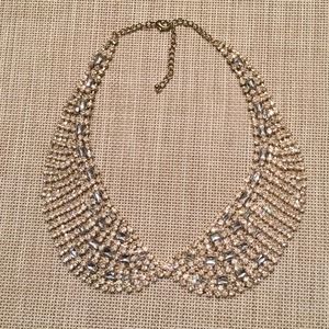 Rhinestone Peter Pan Collar Necklace