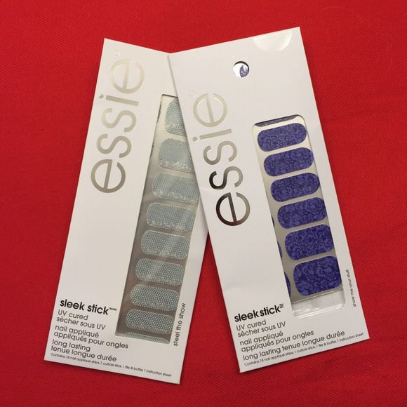 Essie Sleek Stick nail appliqués- 2 pack bundle