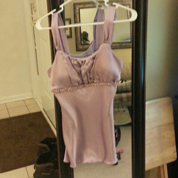 Purple silk top