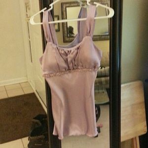 Purple silk top