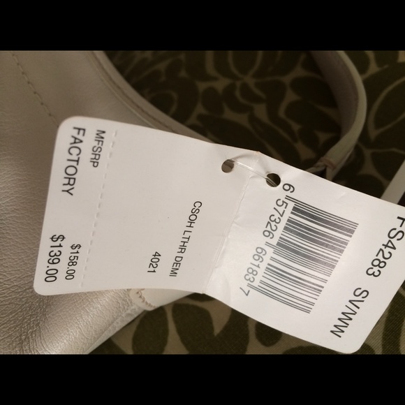 Coach bnwt mini Demi hobo white leather bag - Picture 2 of 2