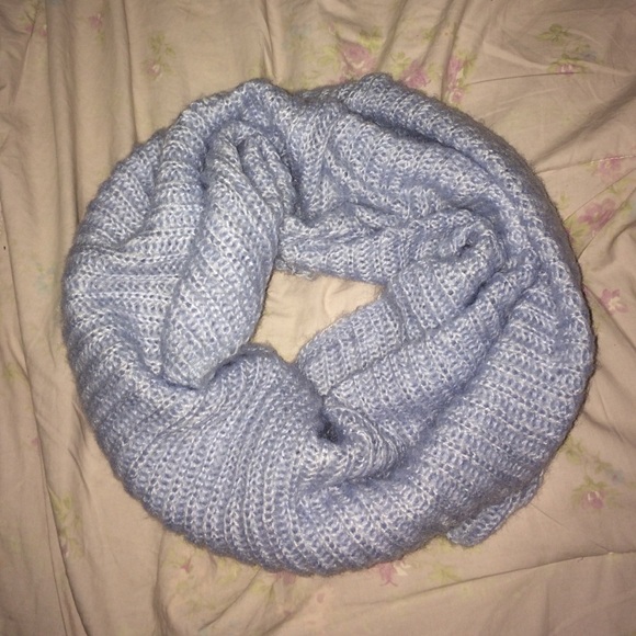 Blue infinity scarf
