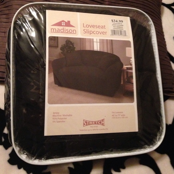 Loveseat Slipcover in BLACK