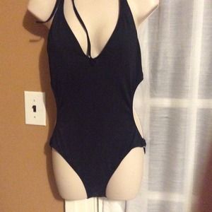 Black one piece suit