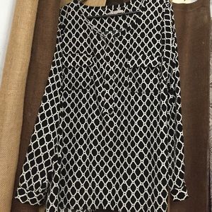 Black and white tunic