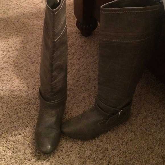 Old navy grey riding boots