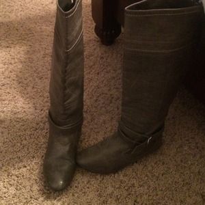 Old navy grey riding boots