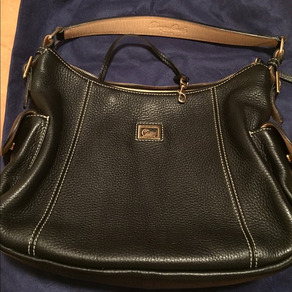 Dooney and Burke black leather bag