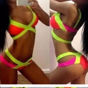 Sexy neon bikini