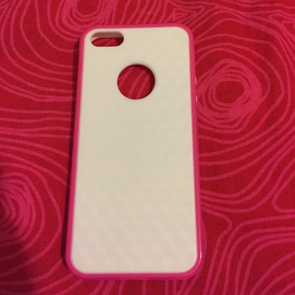 very cute white and pink case for iPhone 5/5S