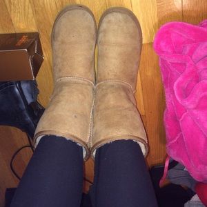 RESERVED Short chestnut uggs (picture requested)