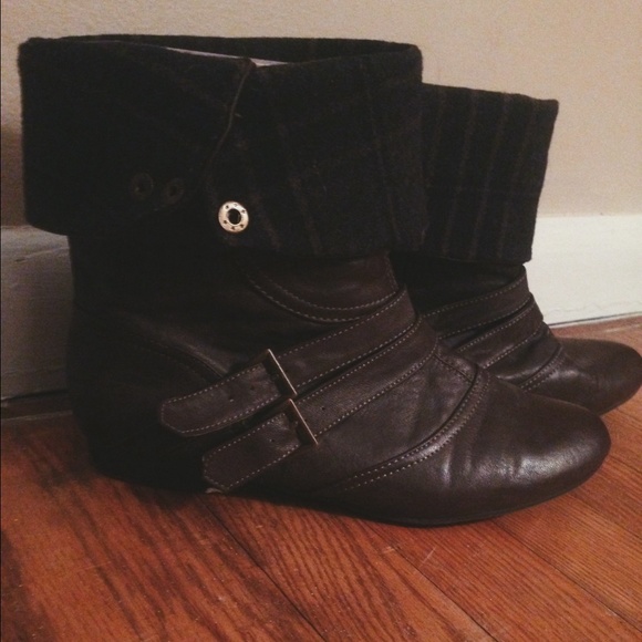 Brown booties