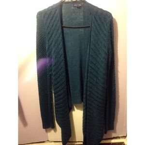 American Eagle Blue Shimmer Cardigan