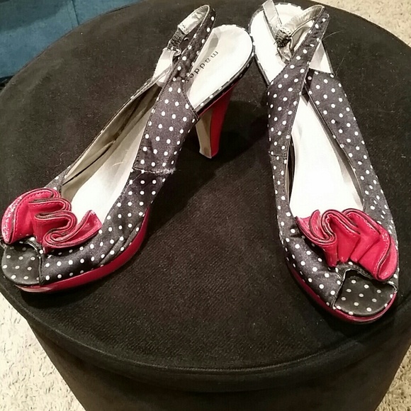 Polka dot heels