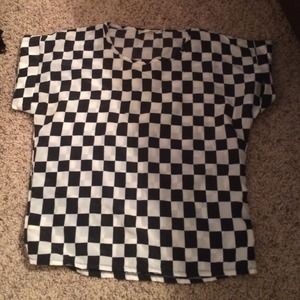 Ross checkered blouse