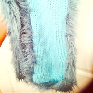 Woolen Fur Scarf UK