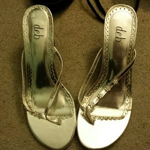 Silver/gray High heels from debs.