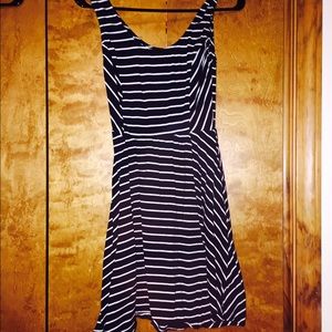 Stripped short dress