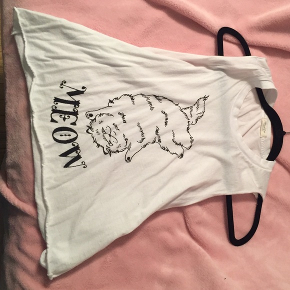 Brandy Melville Cat 'Meow' Muscle Tank