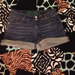 Dark Denim Shorts