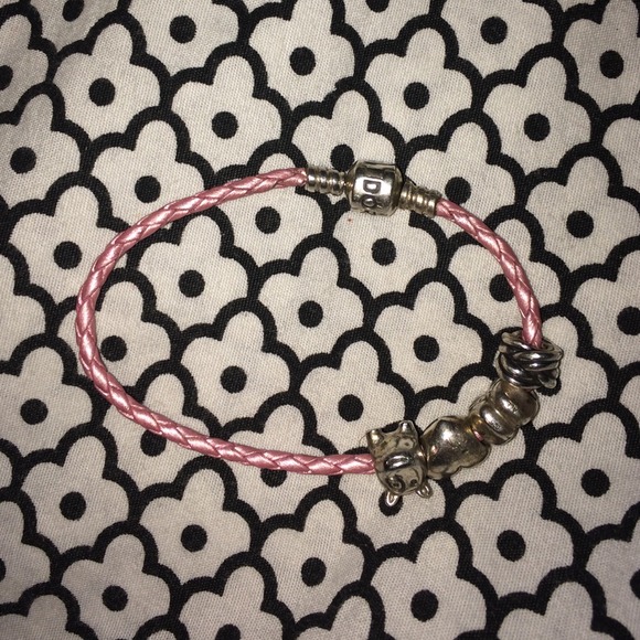 Pink Pandora Charm Bracelet