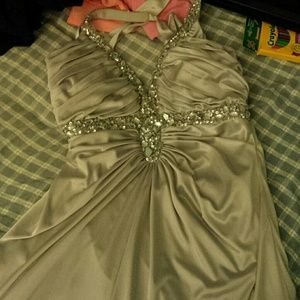 Gray prom dress,Could be used for bridesmaid dress