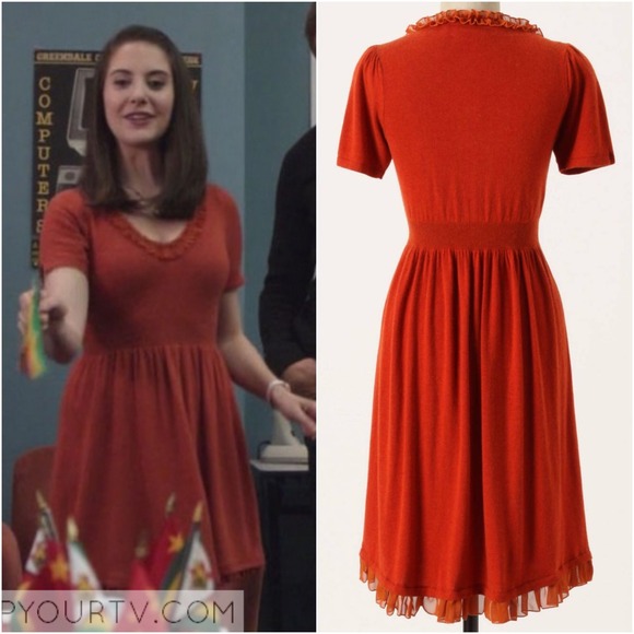 Anthropologie Jacinth Sweater Dress - orange - Picture 2 of 4